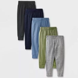 Set of 9 Cat & Jack Toddler Boy Jersey Jogger Pants 12M